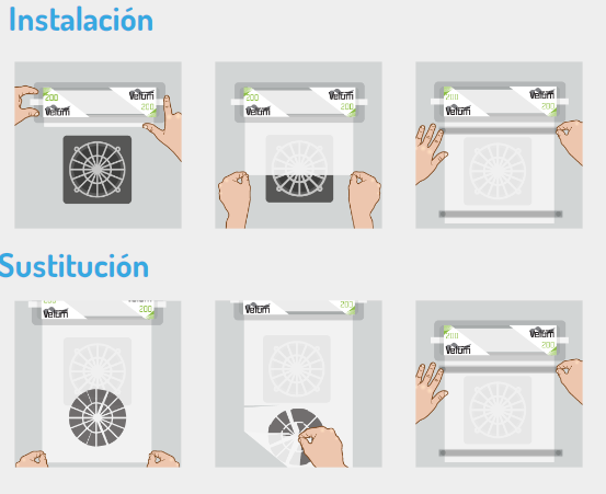 velum air instalacion